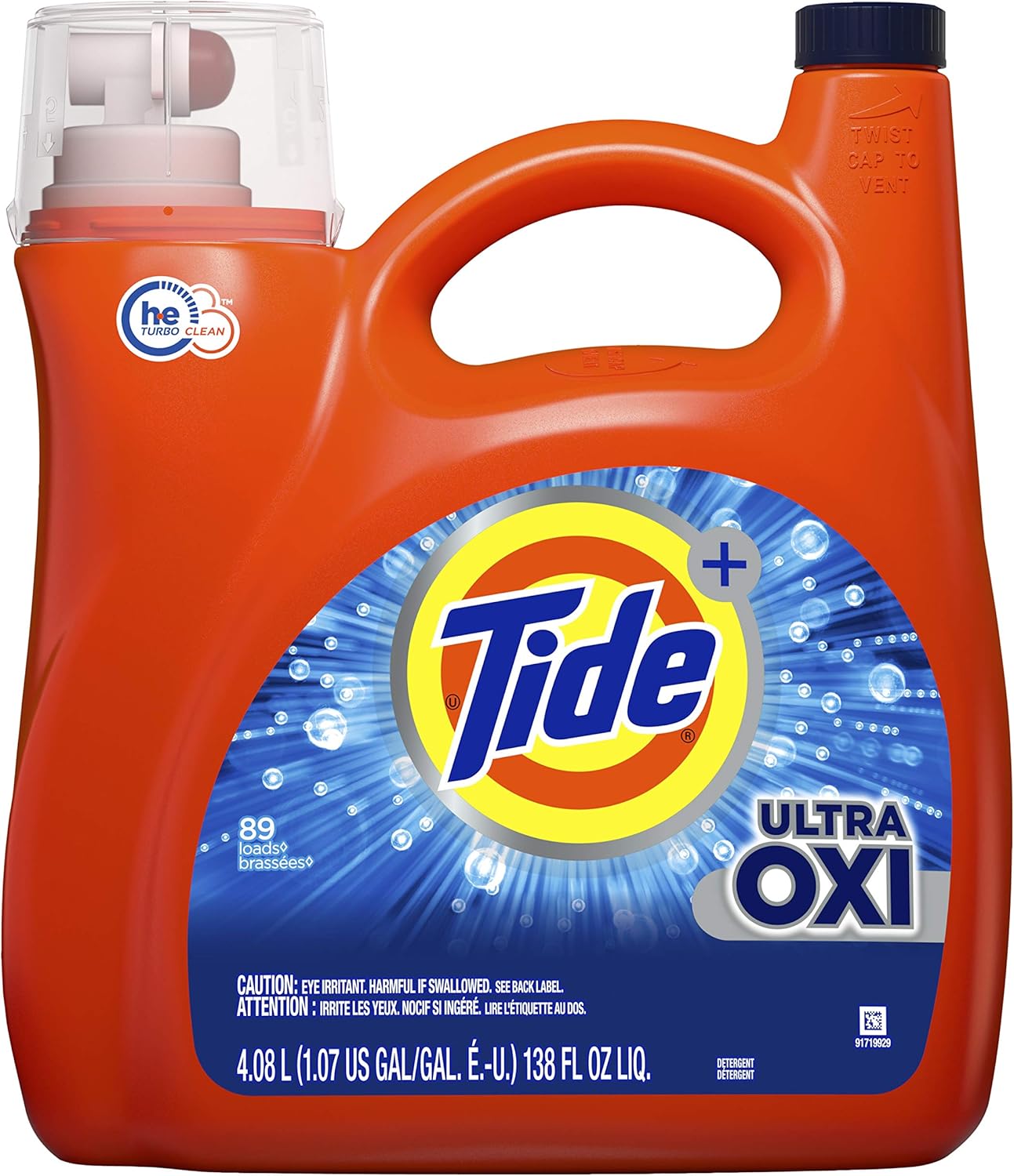 Tide Ultra Oxi Liquid Laundry Detergent - 138oz