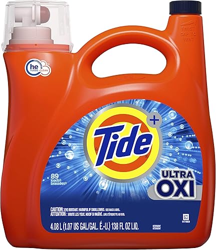 Tide Ultra Oxi - Detergente líquido para ropa sucia 138 onzas