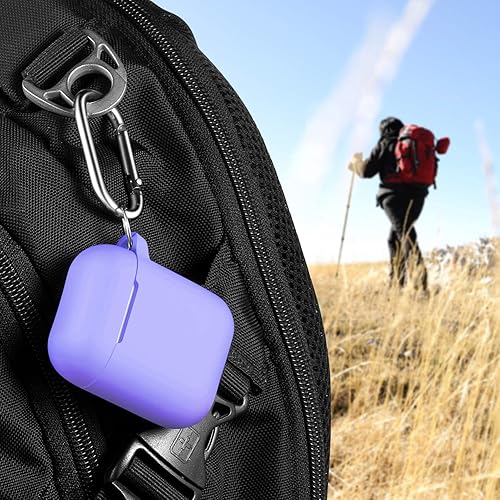 Miniatura 7 de Funda para AirPods con llavero, protección completa, de silicona, accesorios para AirPods, funda para chicas con estuche de carga inalámbrico para
