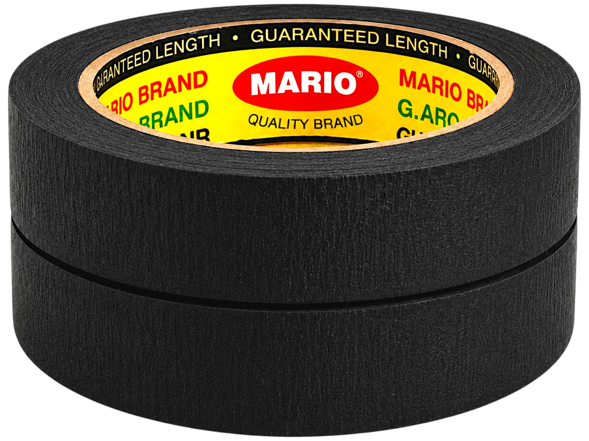 Mario Black Masking Tape – 20 Meter Length, 12mm Width – High Grip Adhesive Tape for Painting, DIY, Furniture & Craft – Easy Tear, Clean Peel – Pack of 2 Rolls-image-15