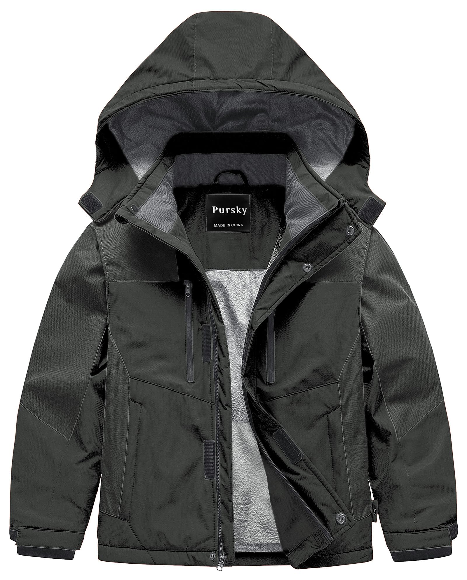 Pursky Boy's Waterproof Ski Jacket