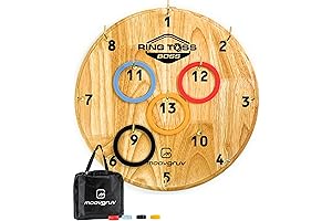 Ring Toss Boss! Four Player Hook and Ring Toss Family Game