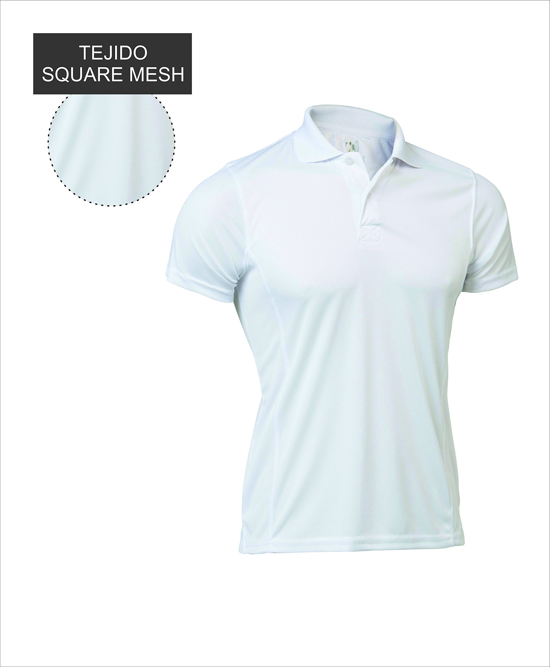 Asioka 08/13n Polo Técnico Liso de Manga Corta Unisex niños