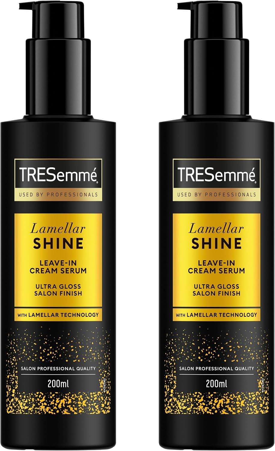 TRESemmé Kremowe serum bez spłukiwania Lamellar Shine kuracja do włosów matowych i skłonnych do plątania, zapewniająca efekt jak z salonu serum z opatentowaną technologią Lamellar 200 ml 2 sztuki