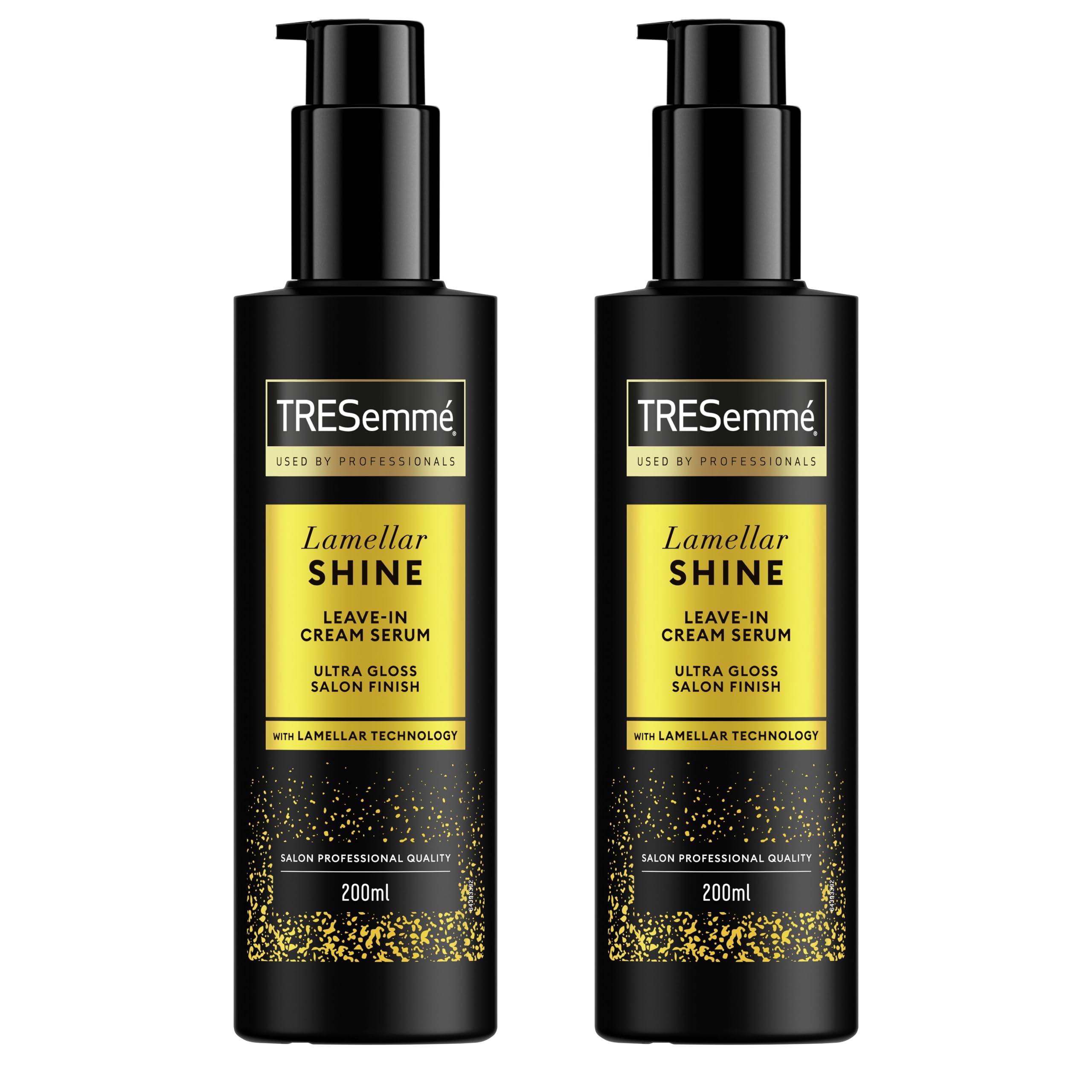 TRESemmé Kremowe serum bez spłukiwania Lamellar Shine kuracja do włosów matowych i skłonnych do plątania, zapewniająca efekt jak z salonu serum z opatentowaną technologią Lamellar 200 ml 2 sztuki