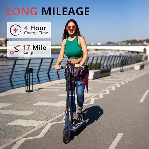 Miniatura 5 de MAXSHOT Electric Scooter Adults,161922Mph,12-31 Miles Range, 8.510" Tires, Adult Electric Scooter with 350500W Motor, Folding E-Scooter with Dual