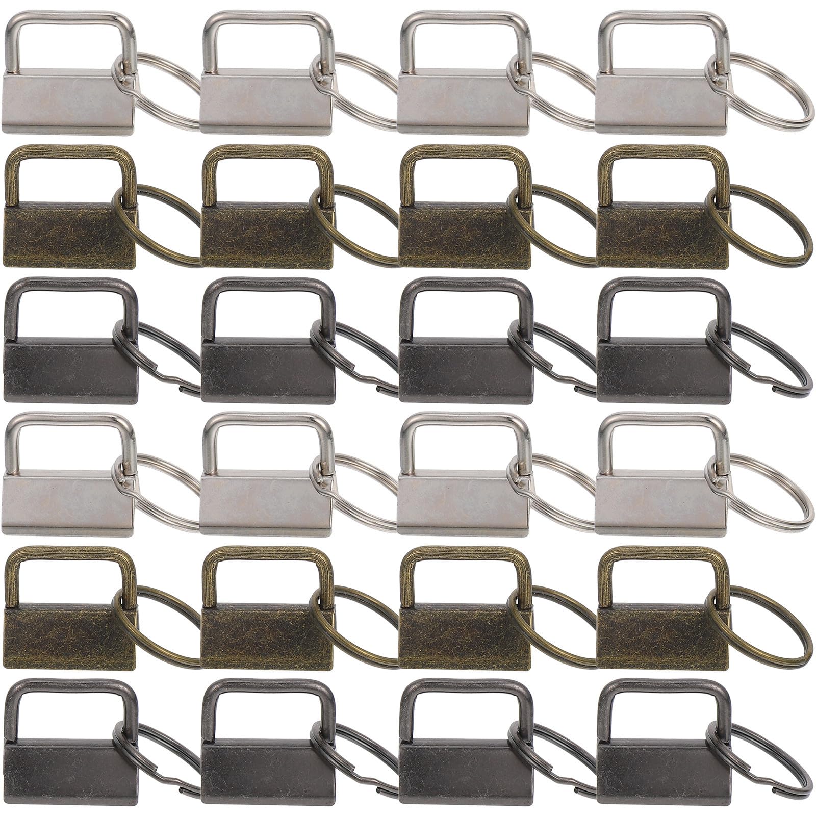 Hardware Schlüsselanhänger Metall mit Schlüsselring 150 Stück 25mm für Gurtband und Gürtel Schlüsselanhänger fürs Handgelenk Leicht und Tragbar