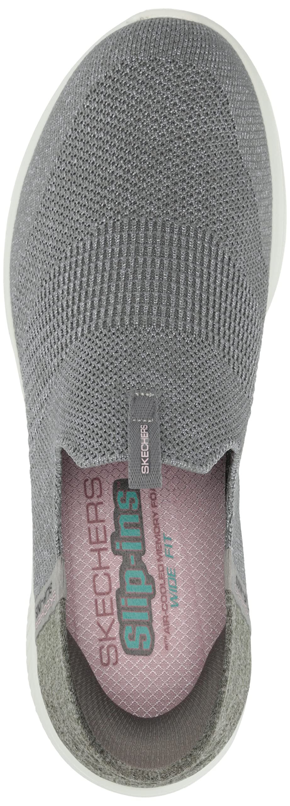 Skechers Damen Ultra Flex 3.0 Smooth Step Sneaker, GRAU, 37.5 EU Weit – Ansicht 5