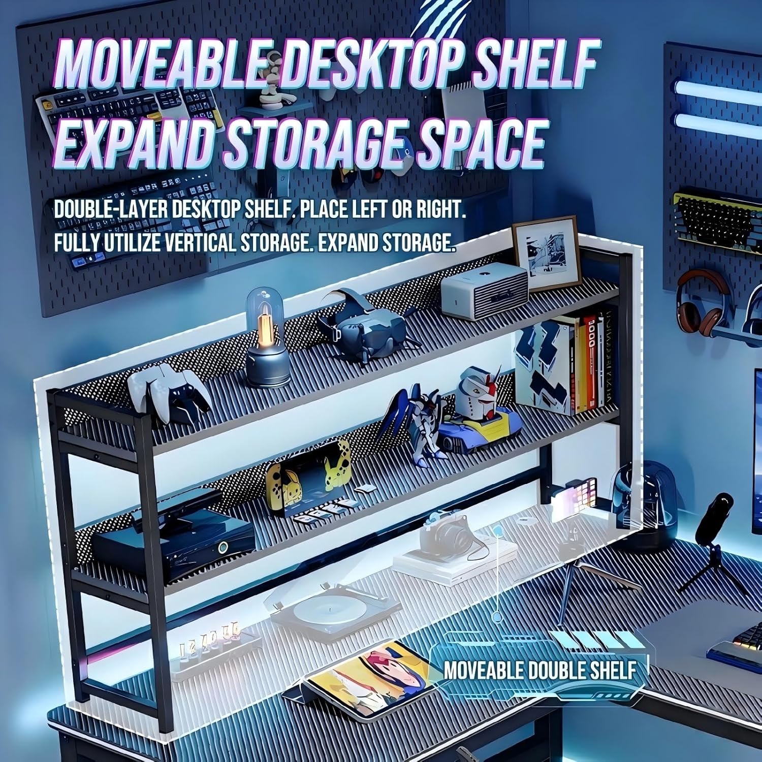 مكتب زاوية على شكل L للكمبيوتر 160 سم – مكتب ألعاب...