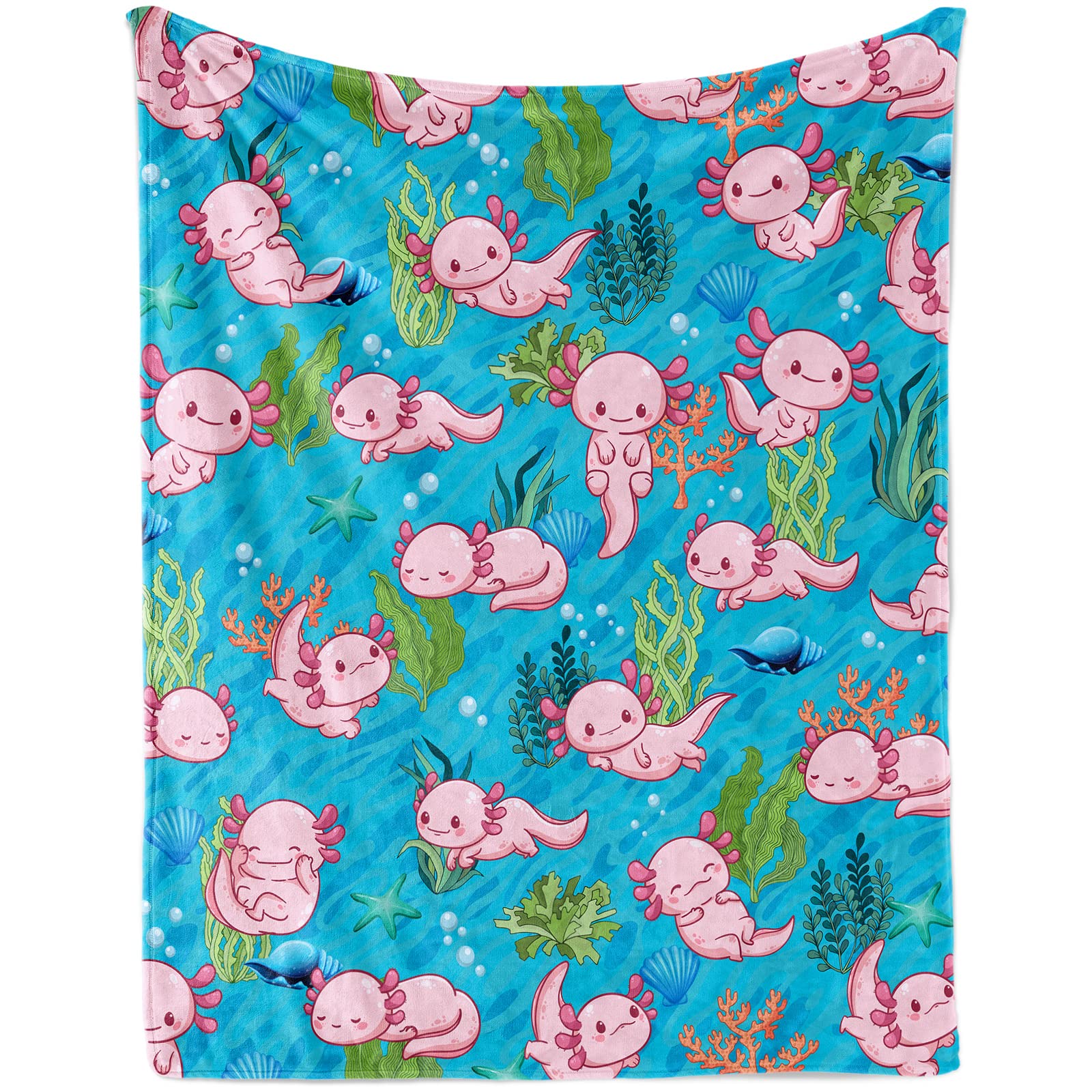 Coperte Axolotl MISOLAXI, Graziose Coperte Da Viaggio Leggere E Calde Ideali Come Regalo Per Donne E Ragazze Perfette Per Halloween Natale E C~p102501770