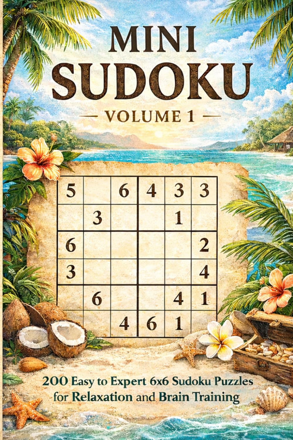 Mini Sudoku Book - Volume 1: 200 Easy to Expert 6x6 Sudoku Puzzles for Relaxation and Brain Training (Mini Sudoku Mastery Series)