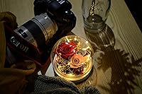 Vista 3 de Flor fresca hecha a mano, rosa eterna