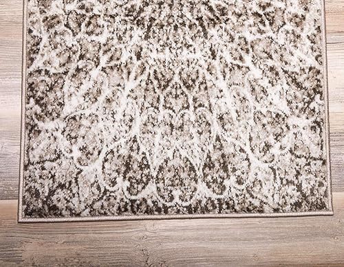 Miniatura 8 de Sofia, alfombra clásica de diseño abstracto, Polipropileno, Marrón