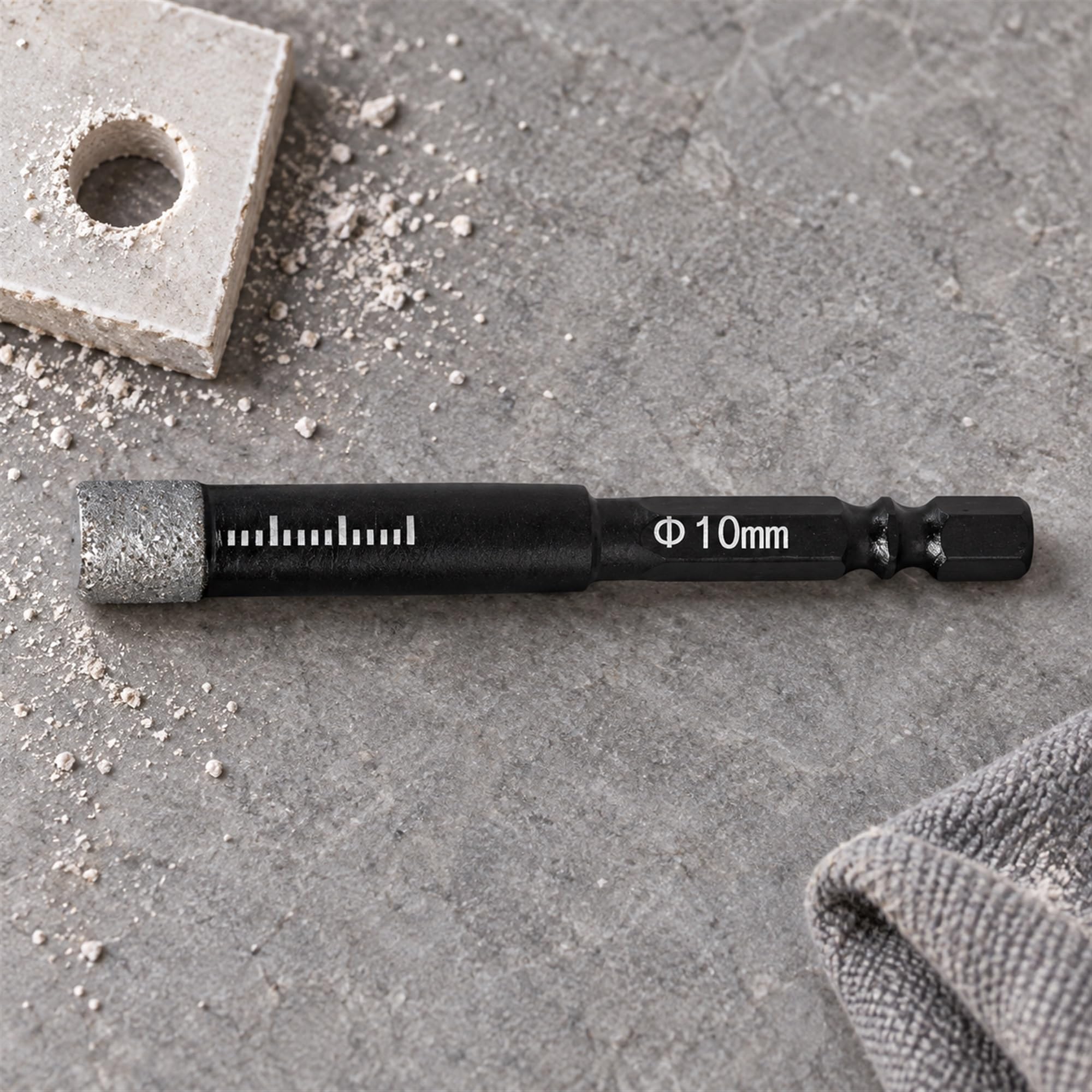 Diamond Dry Drill Bit for Tile, Ceramic and Stone Drilling, Hole Making Accessory for Everyday Renovation Projects
