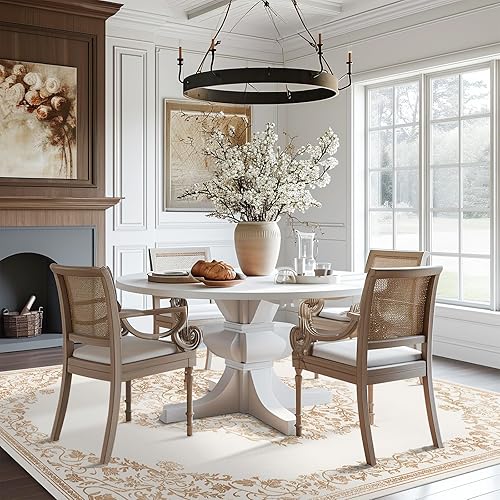 Miniatura 243 de jinchan Alfombra de Área 2x3 pies Alfombra Vintage de Entrada Lavable Bohemia Tapete Interior para Puerta Medallón Floral Tapete Pequeño para Puerta