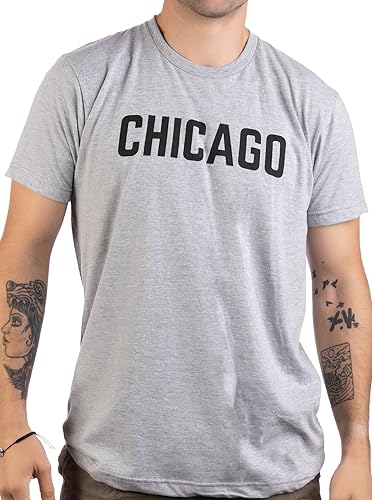 Chicago Classic Retro City Illinois IL Lake Michigan Midwest Pride Hombres Mujeres Camiseta