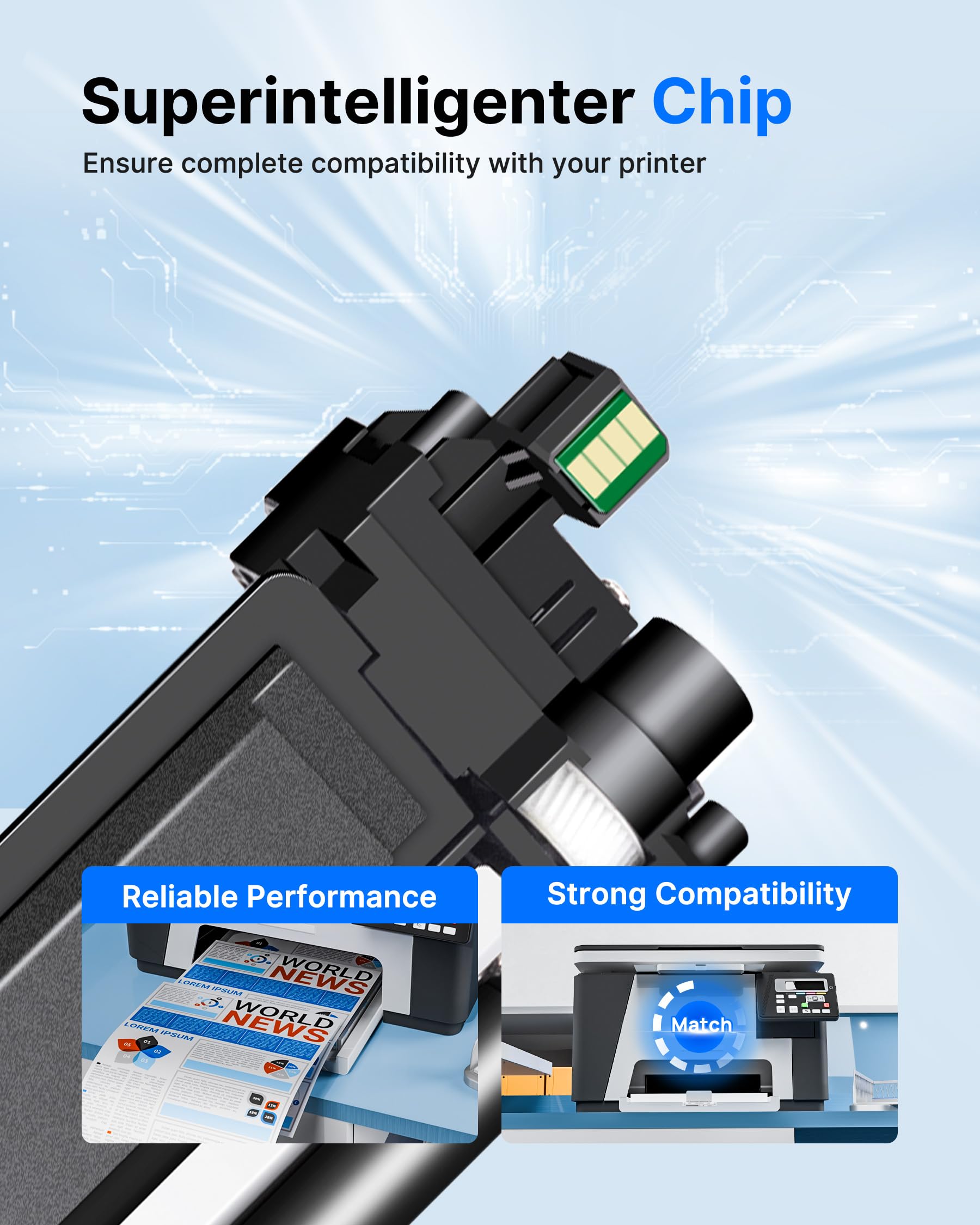 GPC Image TN247 TN243CMYK Compatibili per Brother TN-247 TN243 Toner 5-Pack | Compatibile per DCP-L3550CDW, MFC-L3750CDW MFC-L3770CDW MFC-L3730CDN, HL-L3210CW TN243CMYK, toner TN247 TN243