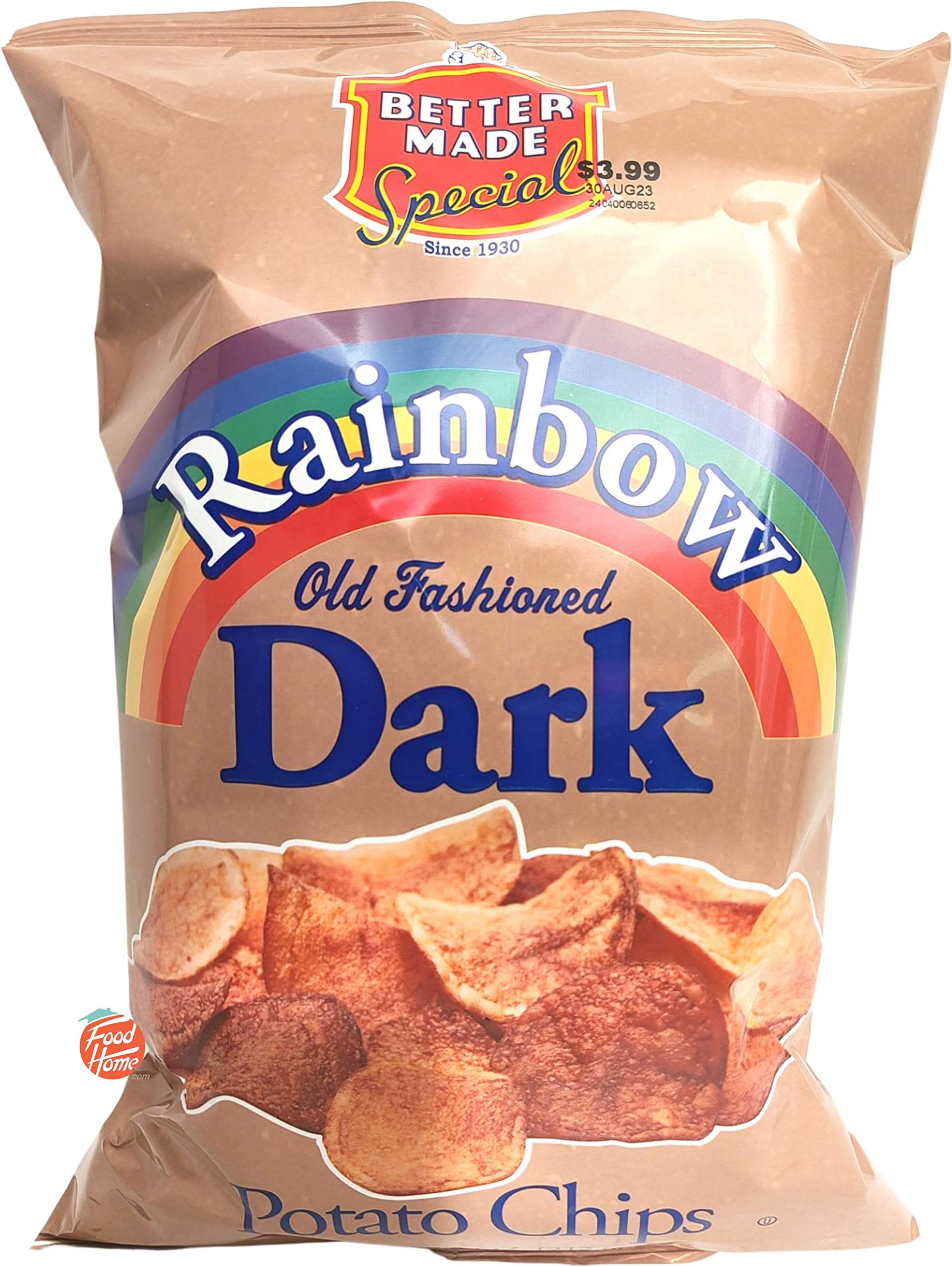 Rainbow old fashioned dark potato chips 7.5-ounce bag