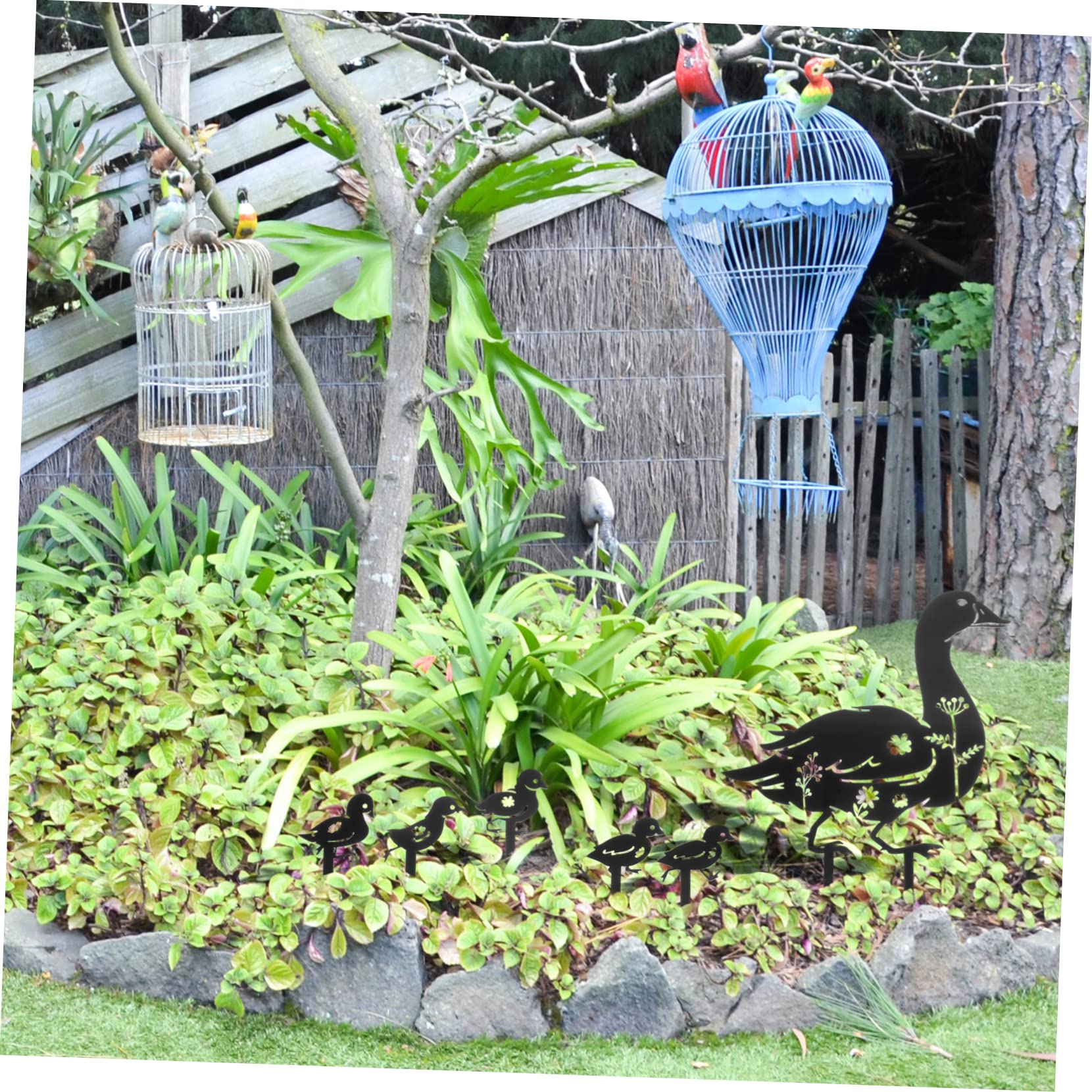 Phefop Entenfamilie Gartenstecker - 5-teiliges Set Für Den Garten