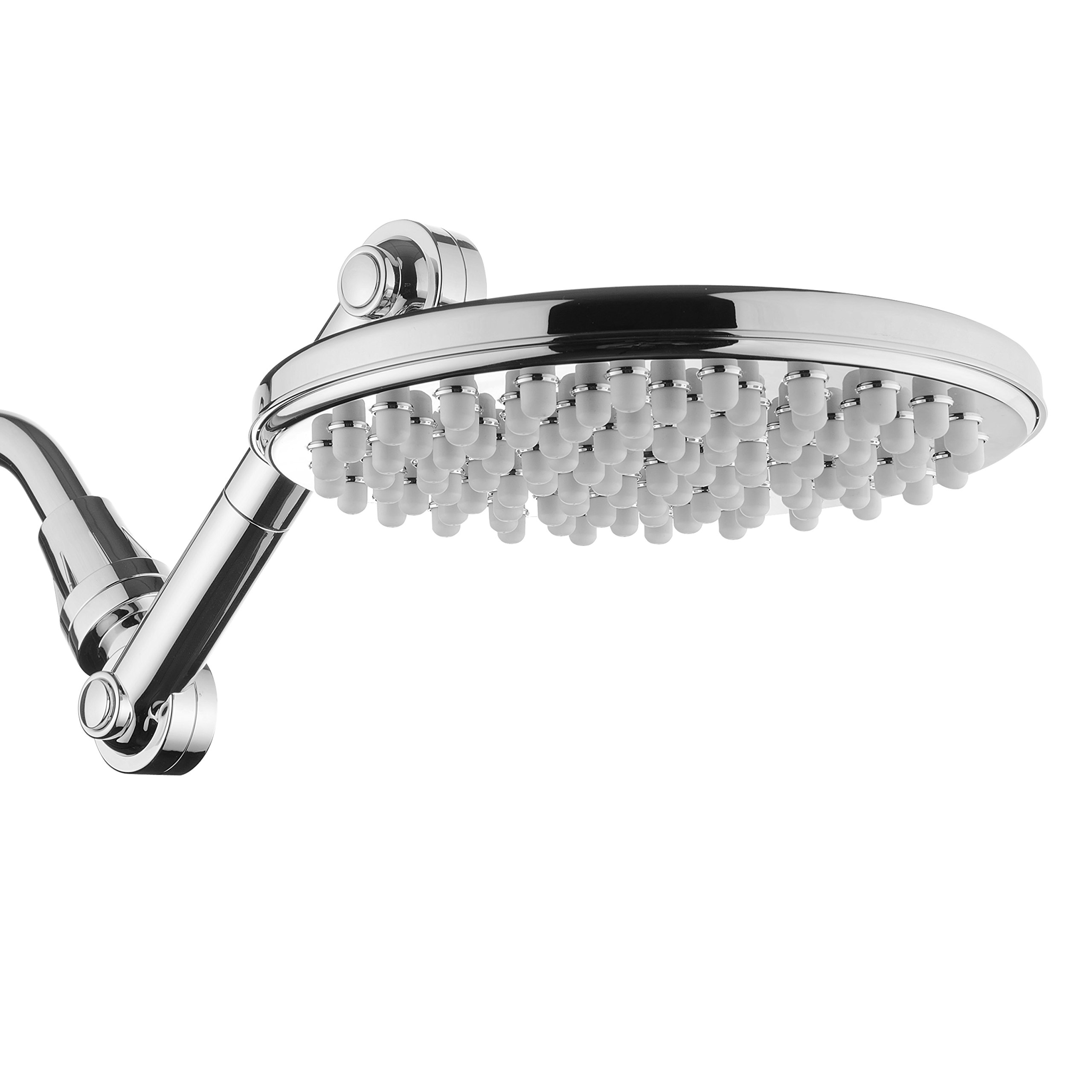 HotelSpa MOBILIS(TM) 4-way Adjustable High-Pressure 9" Rainfall Showerhead with 109 Self-Clean Jets Chrome