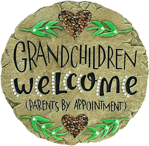 Carson 98844 - Piedra de jardín para nietos, color marrón