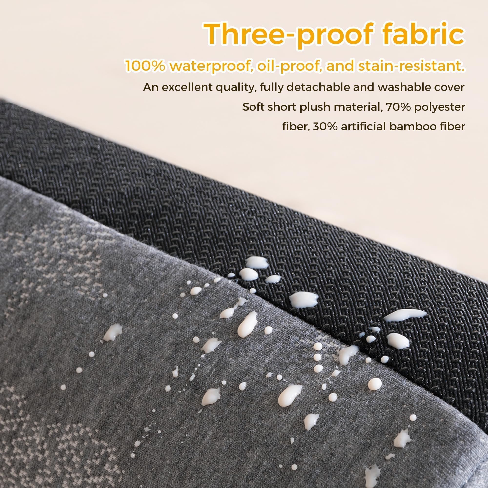 Barrera Seguridad Plegable Niños Cama - Espuma con Almohadilla Antideslizante - Funda Suave Extraíble, Lavable e Impermeable - para Niños Pequeños, Ancianos