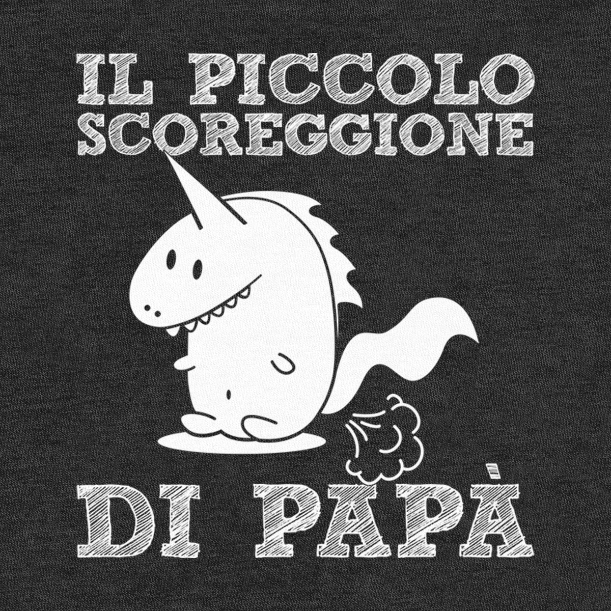 Coppia di T-Shirt per Regalo Padre e Figlio/Piccolo e Grande scoreggione papà