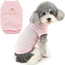 Zunea Summer T-Shirt for Small Dogs Puppy Clothes D-Ring T-Shirt Soft Breathable Tank Top Chihuahua Basic Shirt Toy Clothes Poodle Tank Top Pink XL