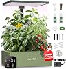 SUNCOZE 20 Pods Hydroponics Growing System Kit, Indoor Herb Garden with Grow Light 30W, 10L Large Water Tank with Adjustable Height to 25