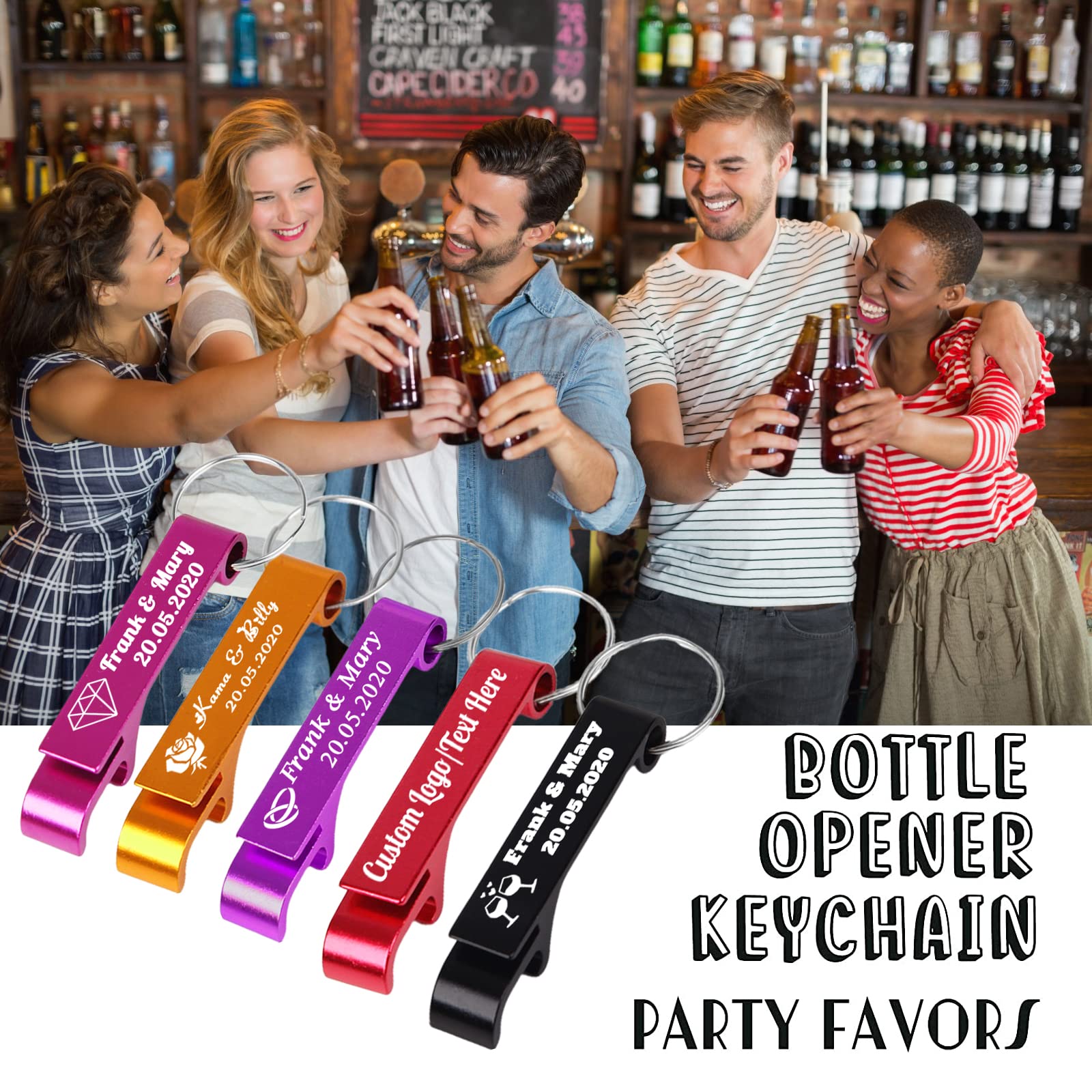 Portachiavi Con Apribottiglie Personalizzato Con Stampa A Colori - DUELLE