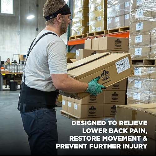 Miniatura 2 de Ergodyne ProFlex, faja lumbar estándar elástica (negra)