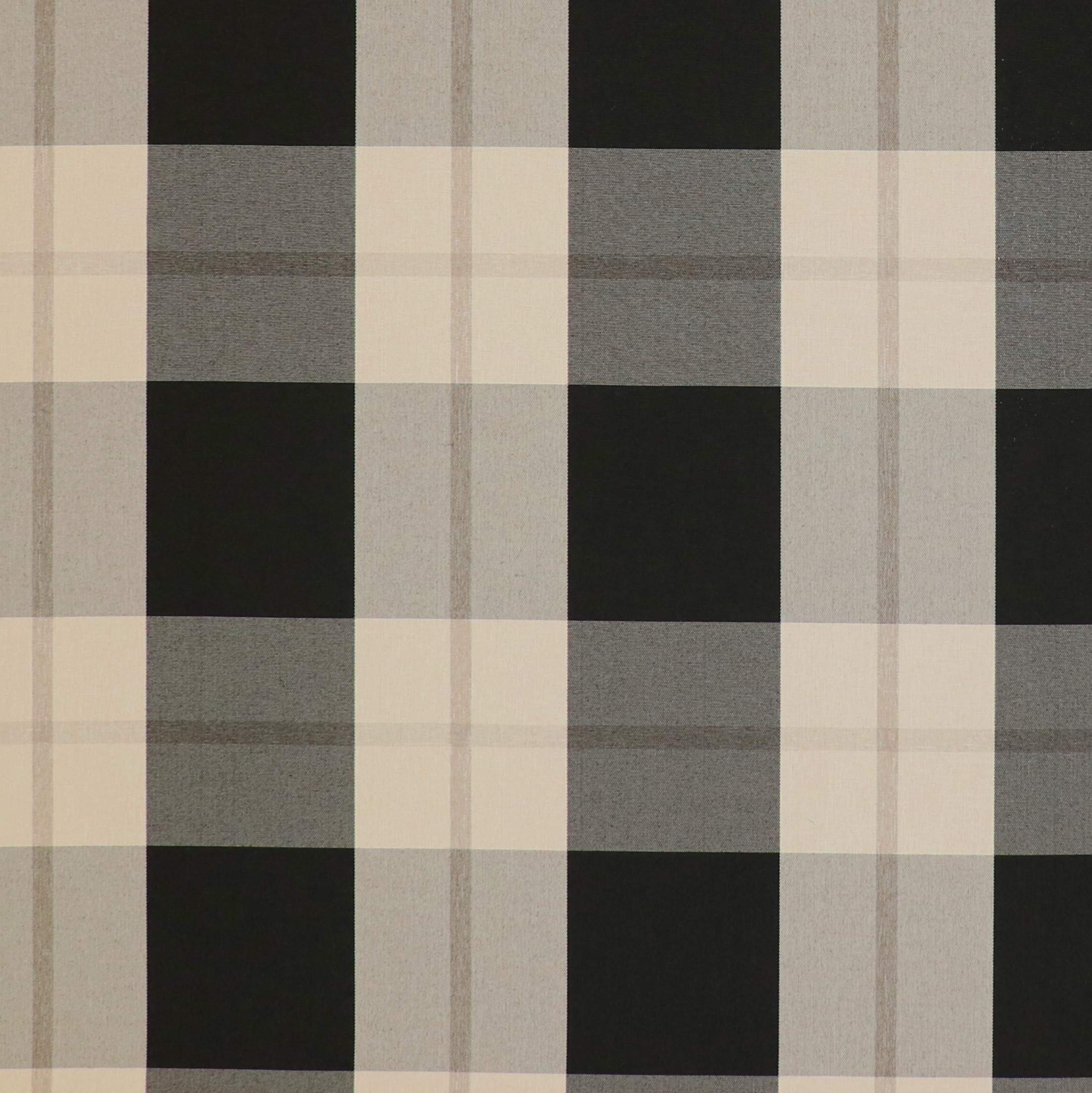 RSH Décor Indoor Outdoor Tufted Lounge Chair Replacement Cushion, Choose Color (Branson Pewter Black Buffalo)