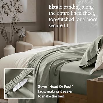 Boll & Branch Signature Hemmed Fitted Sheet - King, White - 100% Organic Cotton - 1 Fitted Sheet Only