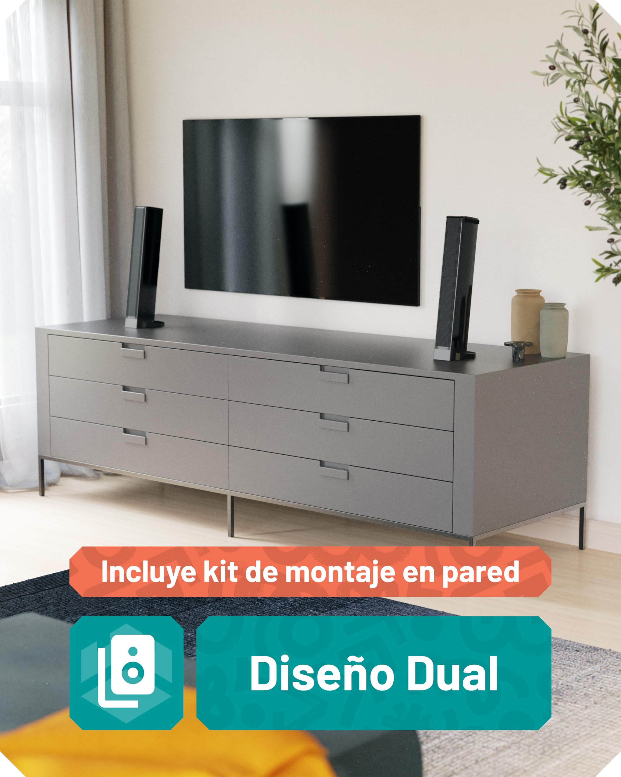 Oakcastle SB80 Barra de Sonido 200W 2.1 Canales Bluetooth 5.3 HDMI ARC Óptica AUX USB Soundbar
