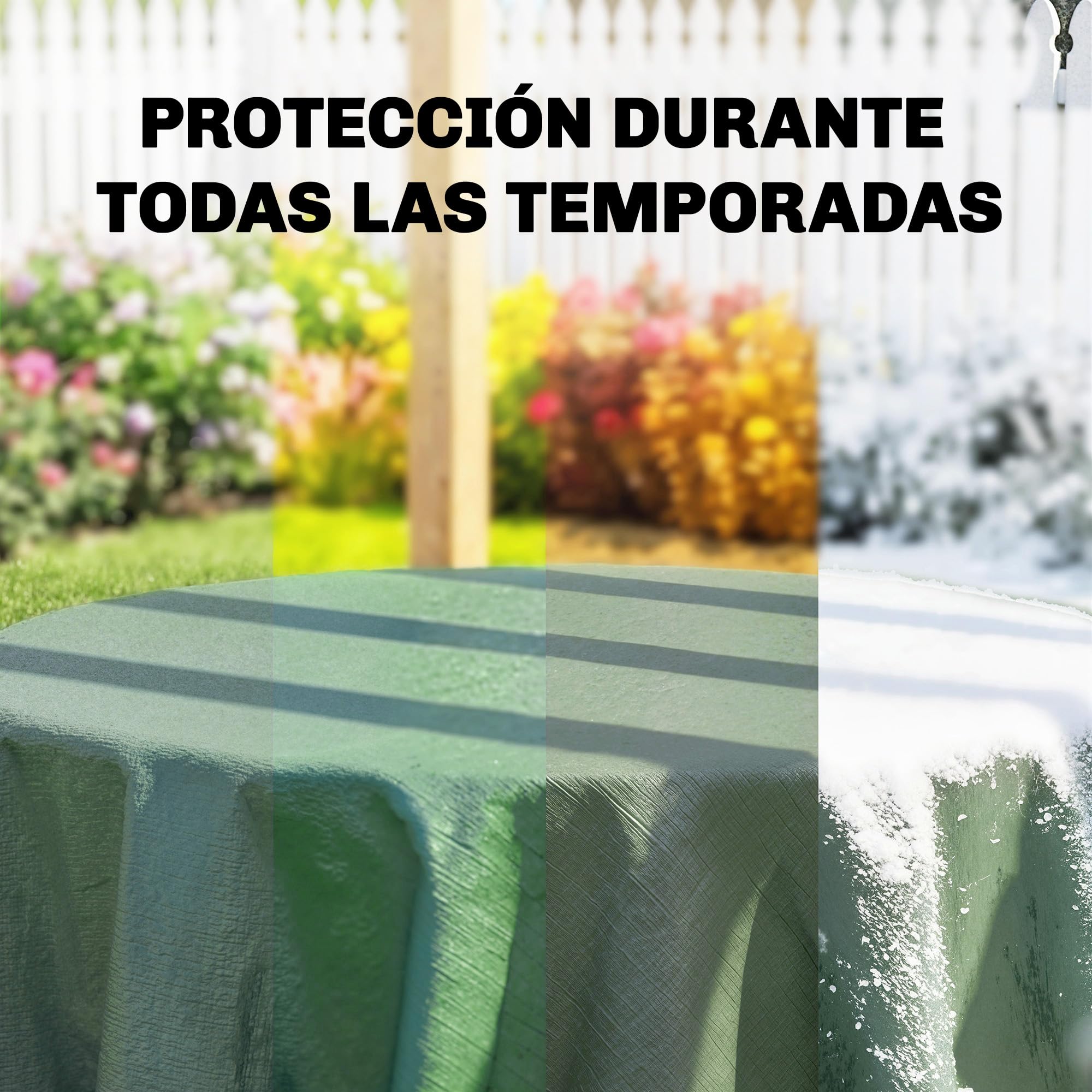 Outsunny Lona Impermeable Exterior 4x6 m, Toldo PE Resistente a Rasgaduras 90 g/m², Protección UV, con Ojales Reforzados para Leña, Muebles de Jardín, Invernaderos, Vehículos, Verde