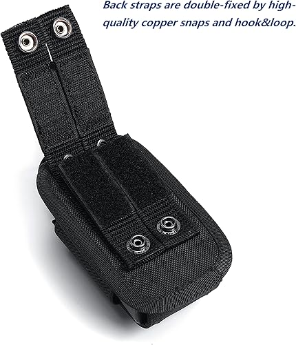 Miniatura 4 de TACNEX Funda universal de radio táctica soporte de radio elástico bolsa para walkie talkies de dos vías funda de nailon con correa Molle clip para