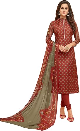 Readymade Indian Style Cotton Fabric Churidar Designer Salwar Suit for Women 3 Piece Suit