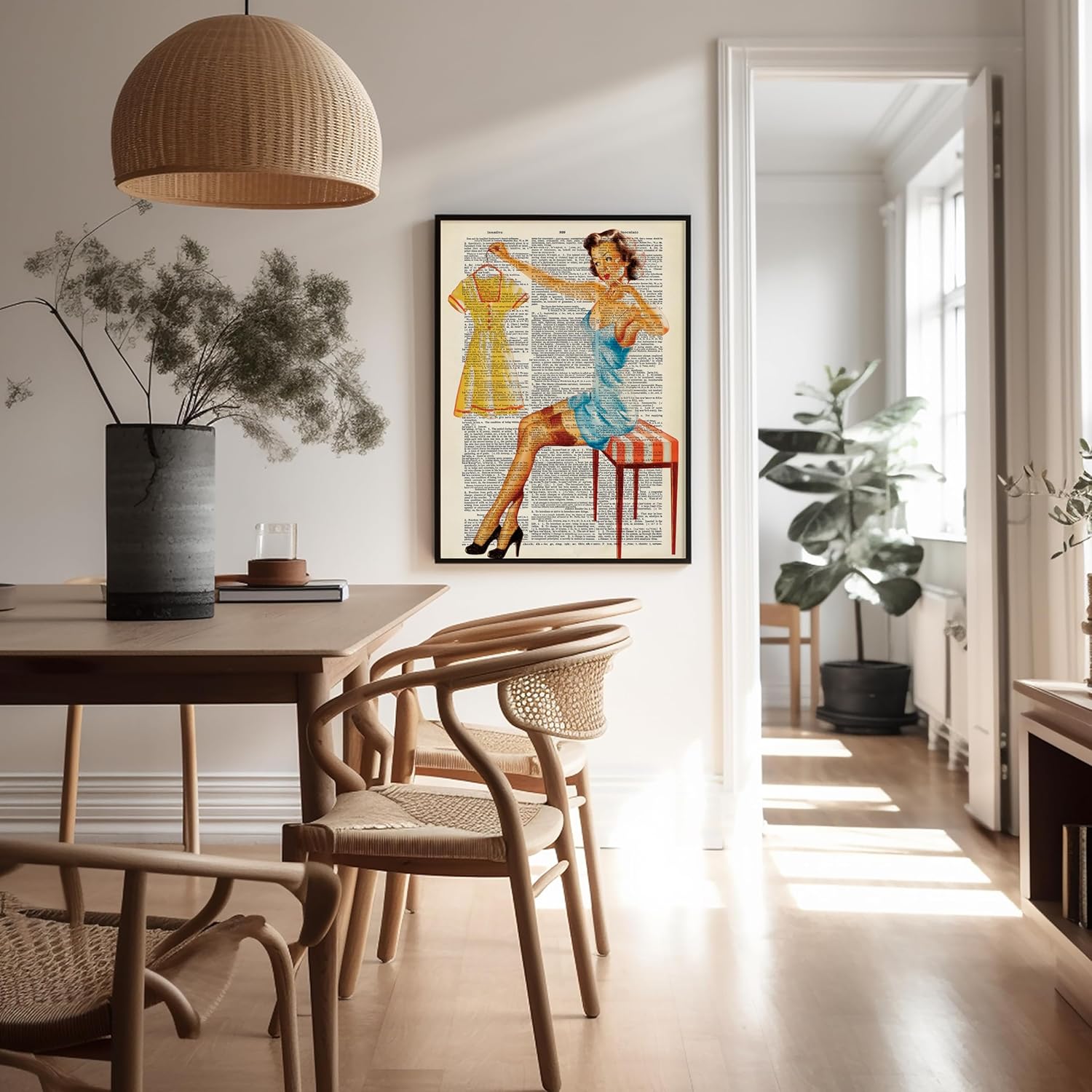 Poster Master Pin-Up Girl Picking Dress Print - Dictionary Poster - It Can't Be Me Art - Gift for Her, Women, Tailor - Great Decor for Bedroom, Bathroom - 16x20 UNFRAMED Wall Art
