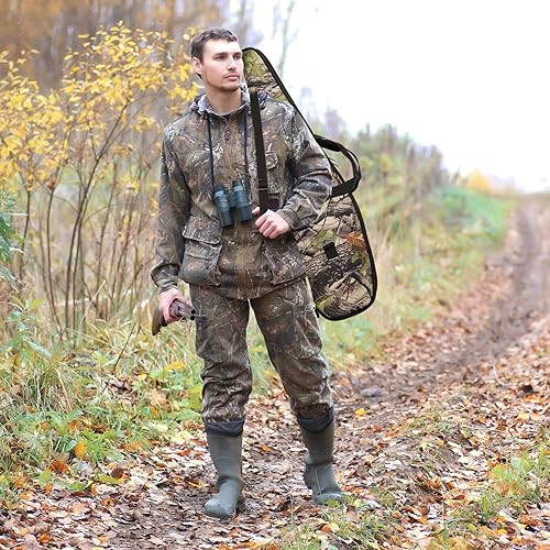 Miniatura 7 de Funda clásica táctica suave para rifles, bolsa de escopeta ajustable, correa de hombro adecuada para cazar, fundas de pistola de tiro para rifles