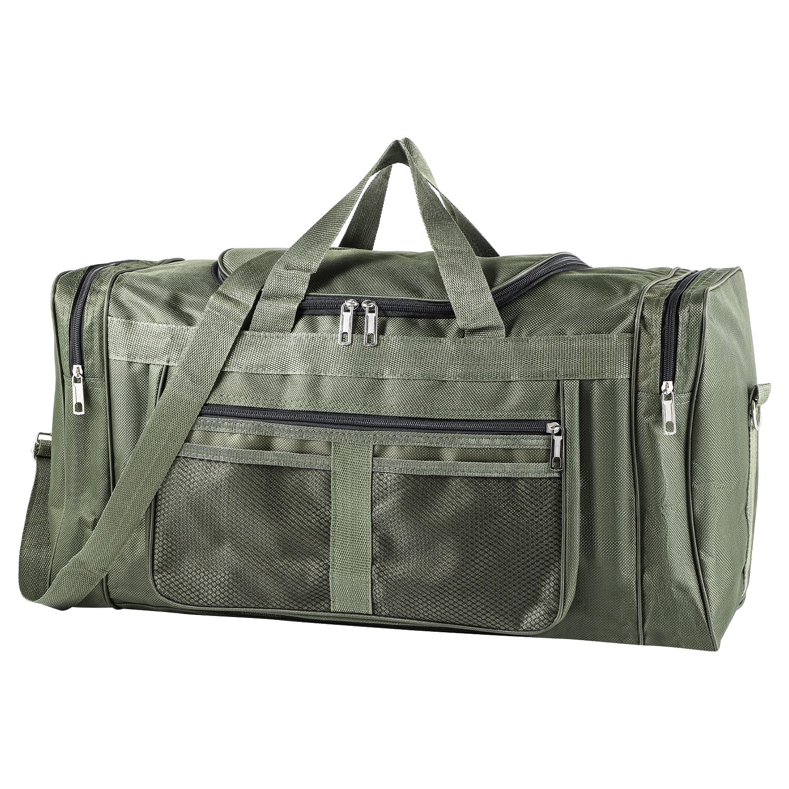 Trintion Sports Duffle Bag Sports Gym Bag for Women Men Waterproof Large 40L Collapsible Training Sports with Shoulder Strap Holdall Overnight Weekend Travel Bag for Gym Travel Swimming (Green)