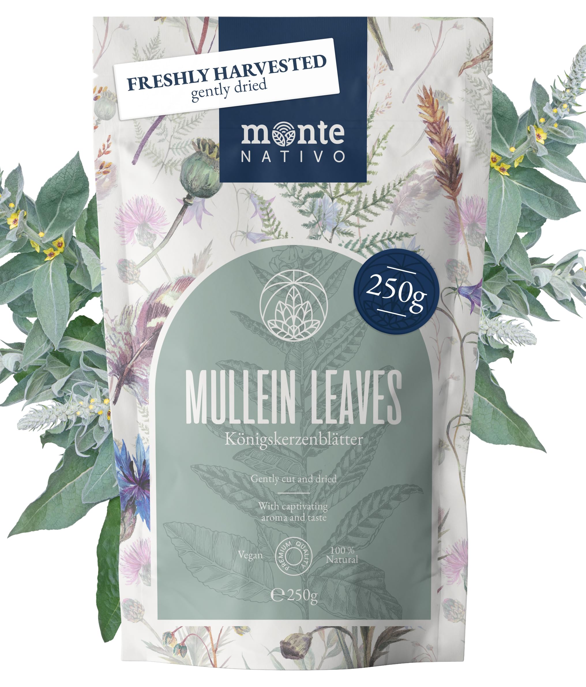 Lemon Balm Tea Monte Nativo (300g) - Gently Dried Lemon Balm Leaves - Aromatic and 100% Pure and Natural Loose Leaf Herbal Tea Without Additives - As a healthy, refreshing infusion — view 10