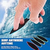 Vista 2 de Aster Paquete de 4 tablas de surf con dedos, mini juguetes de surf para dedos, surf el viento, tabla de surf con la punta de los dedos para niños