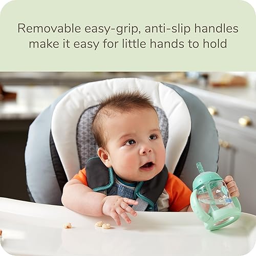 Miniatura 4 de NUK Learner - Vaso con pajilla, 5 onzas, paquete de 2 unidades, vaso para beber fácilmente para niños pequeños, adecuado para niños de 8 meses en