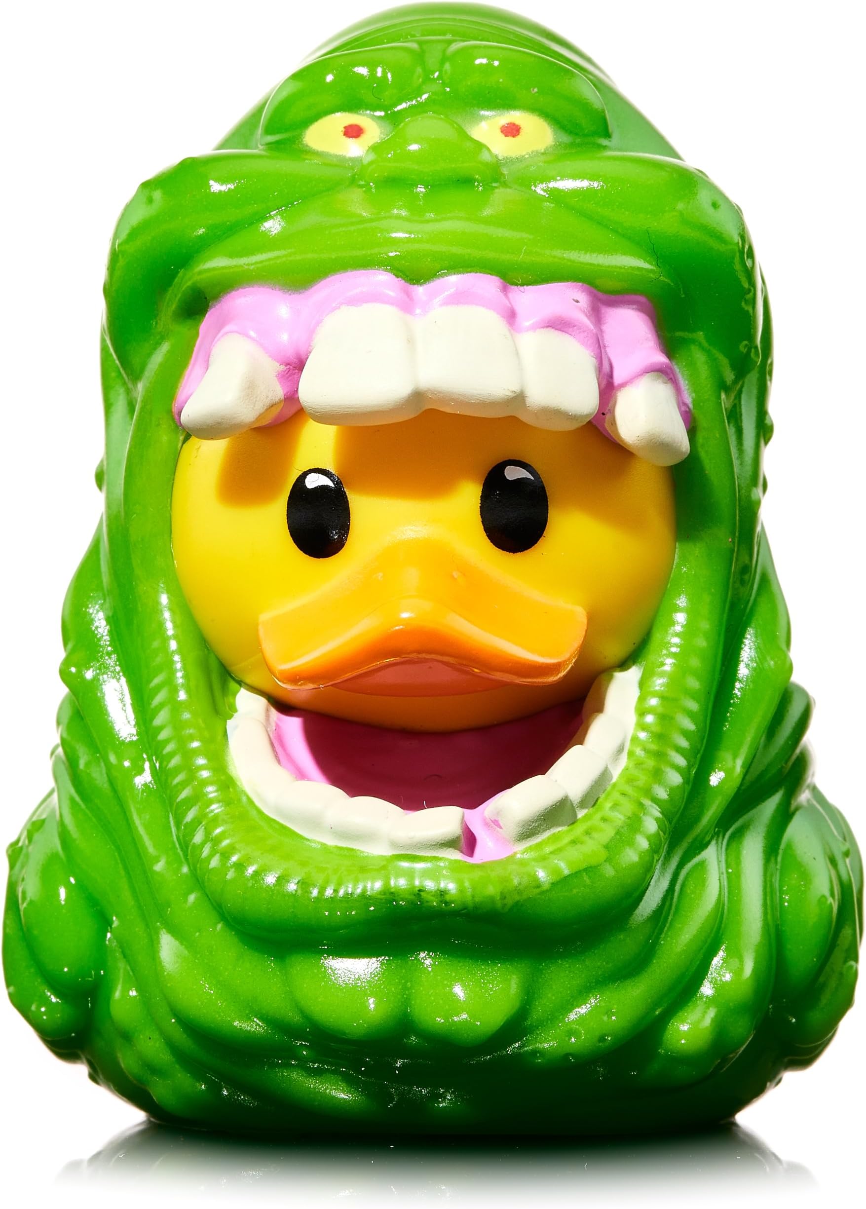 TUBBZ Ghostbusters Slimer Rubber Duck Movies Collectible Toys Mini 5cm | Official licensed product of Ghostbusters Horror Ghost movies, Mini Slimer monster Vinyl Duck with bathtub, décor & gifts