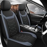 Vista 16 de CAROMOP Breathable Car Seat Cover 2 Front Seats, 3D Air Mesh Cloth Seat Covers for Cars, Universal Fit Automotive Car Interior Covers for SUV Vans