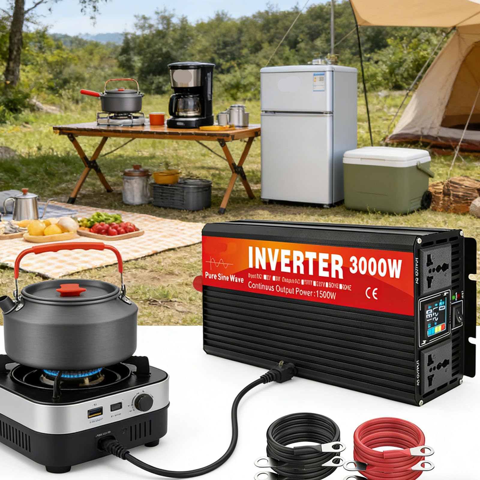 Inversor Solar Híbrido de Onda Senoidal Pura 3000W