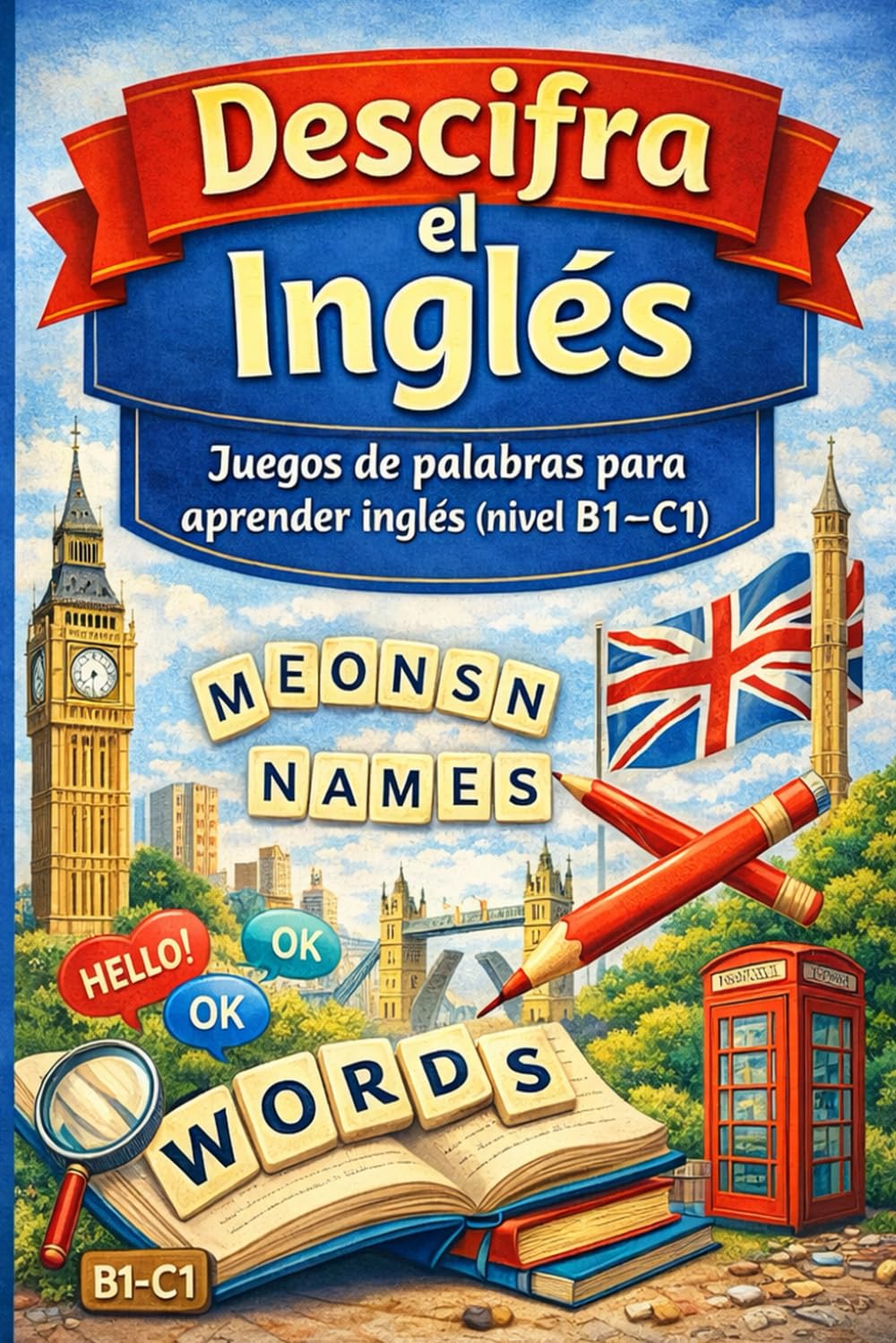 Descifra el Inglés: Juegos de palabras para aprender inglés (nivel B1–C1)
