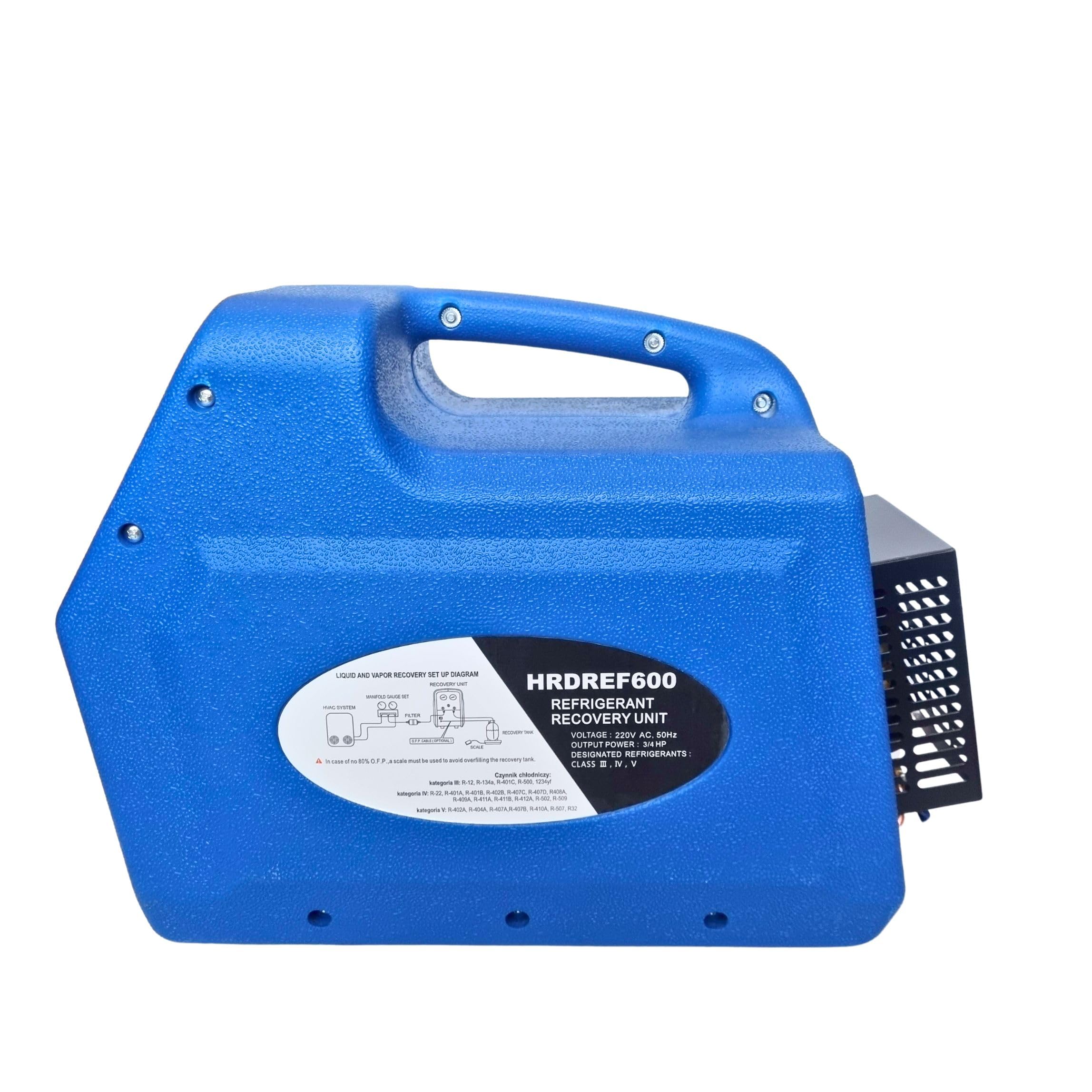 Máquina de recuperación para refrigerantes R32 R134a R404a R1234yf HFC CFC
