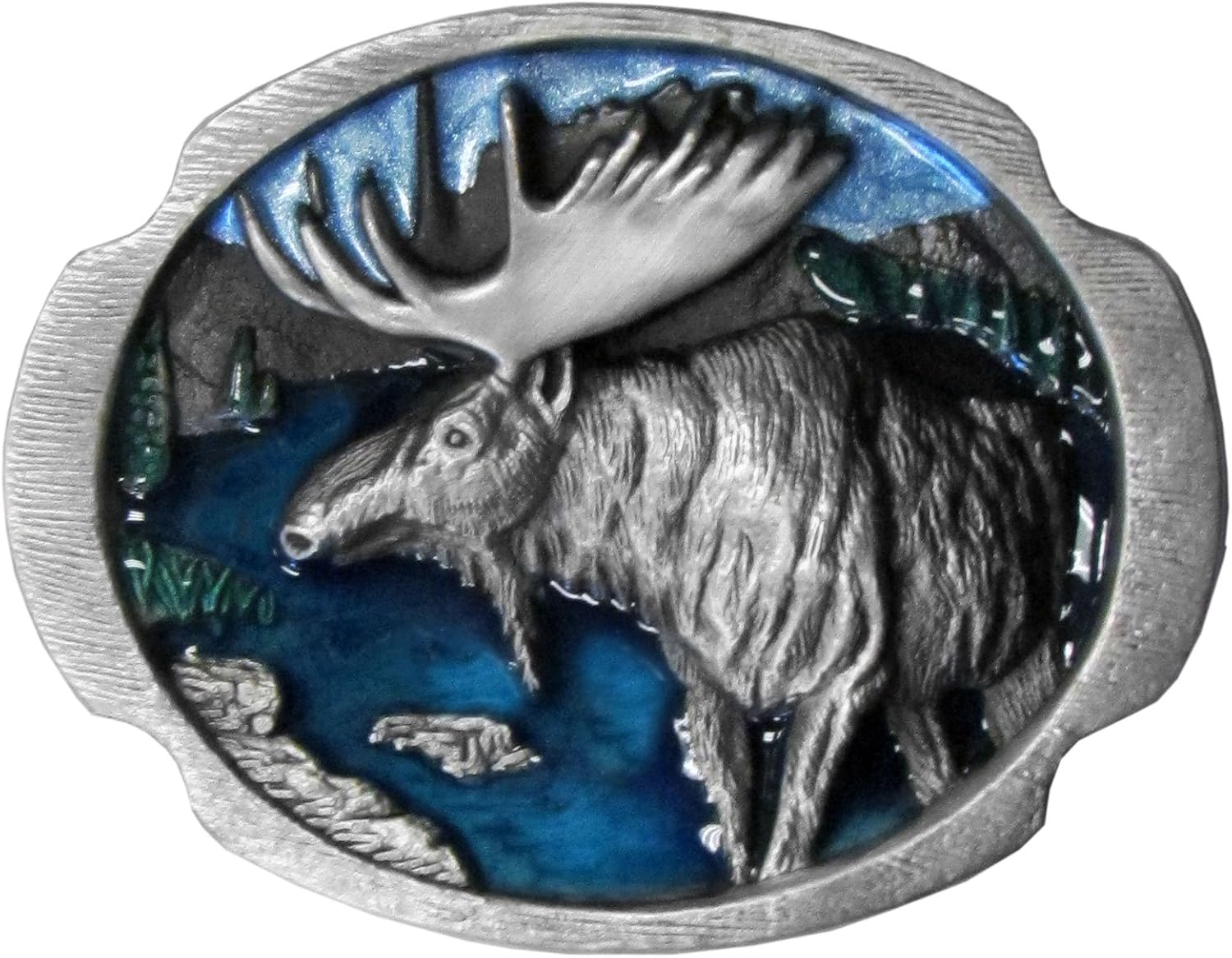 moose belt buckle