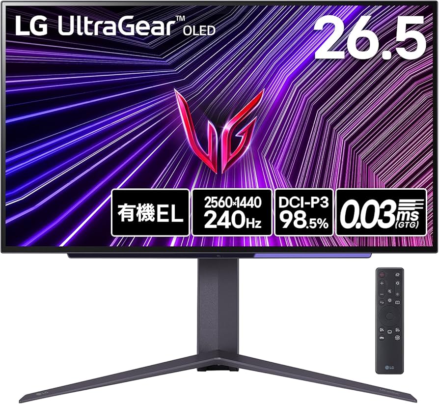 LG UltraGear 27GP950-B 4k ゲーミングモニター　動作良好 ハイエンドゲーミングモニター「LG UltraGear™」シリーズ～ 次世代